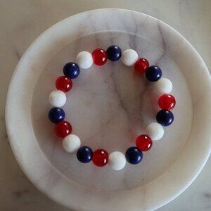 Elegant Gemstone Stretch Bracelet Handcrafted Beaded Bracelet